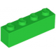 LEGO kocka 1x4, világoszöld (3010)